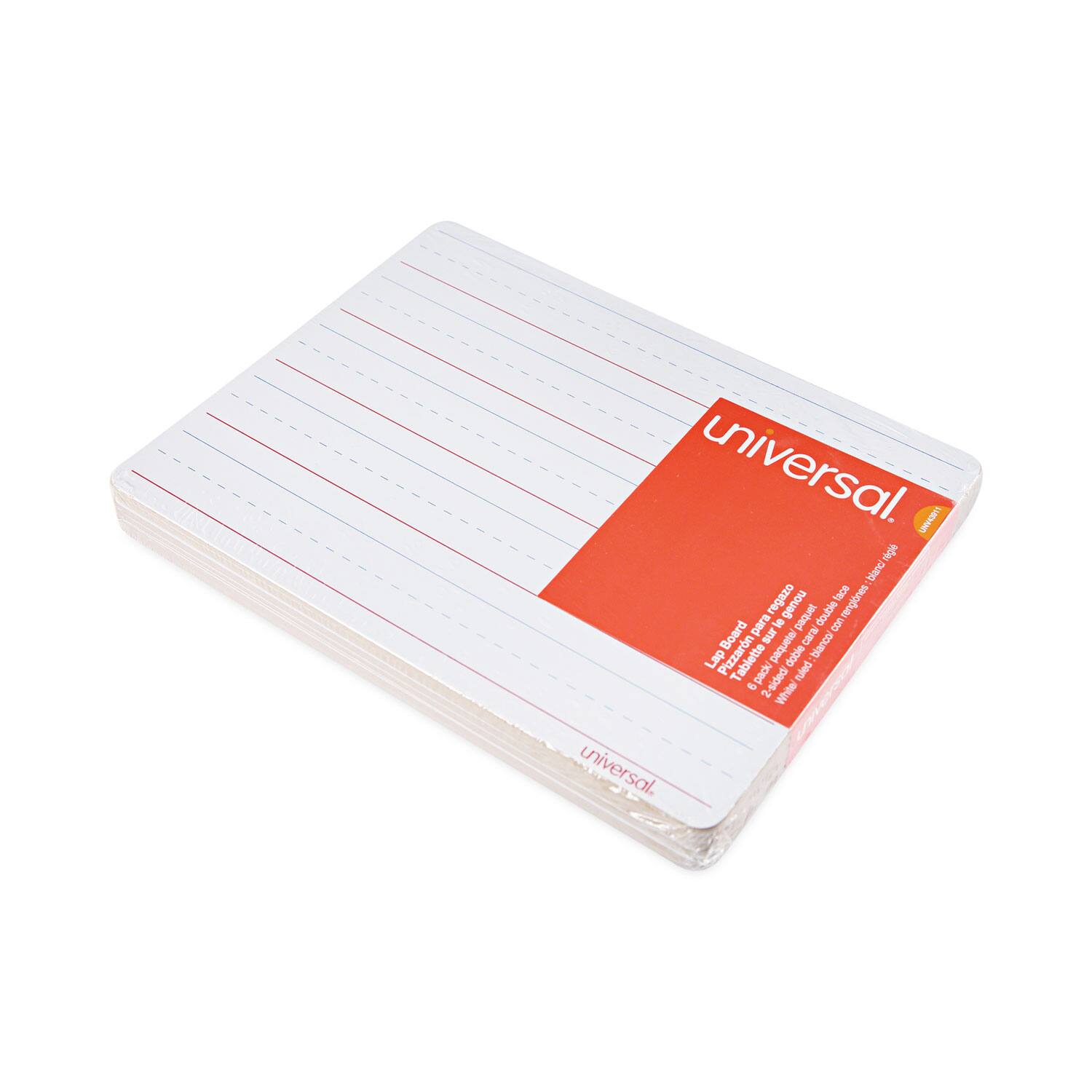 universal.  
Lap Board / Lap Tablette  
5 pack  
White  
Ruled  
universal.