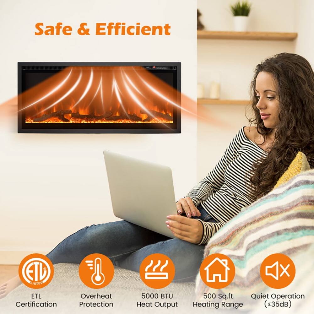 Safe & Efficient  
ETL Listed  
ETL Certification  
Overheat Protection  
5000 BTU Heat Output  
500 Sq.ft Heating Range  
Quiet Operation (≤35dB)