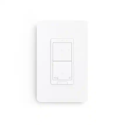 Front. Ring - Smart Fan Control – Multi-speed fan control, control from app, on Amazon Sidewalk, no base station needed - White.