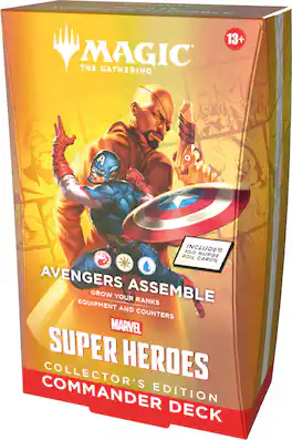 Wizards of The Coast - Magic: The Gathering Marvel Super Heroes Collector's Edition Commander Deck - Avengers Assemble