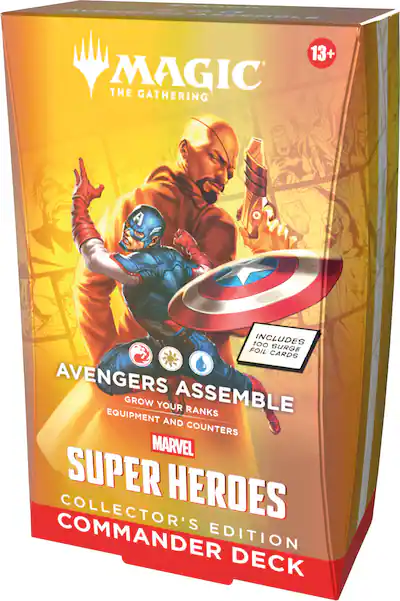 Wizards of The Coast Magic: The Gathering Marvel Super Heroes Collector's Edition Commander Deck Avengers Assemble D53770000 - Best Buy Wizards of The Coast Magic: The Gathering Marvel Super Heroes Collector's Edition Commander Deck Avengers Assemble D53770000 - Best Buy