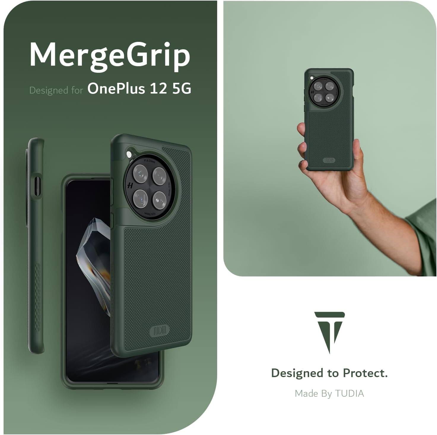 MergeGrip  
Designed for OnePlus 12 5G  

Designed to Protect.  
Made By TUDIA