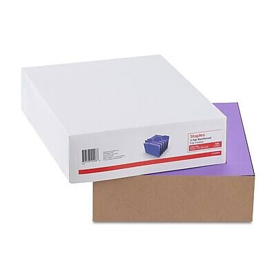 Alt View 4. Staples - Staples Reinforced File Folders, 1/3-Cut Tab, Letter Size, Purple, 100/Box (ST508945-CC) - Purple.