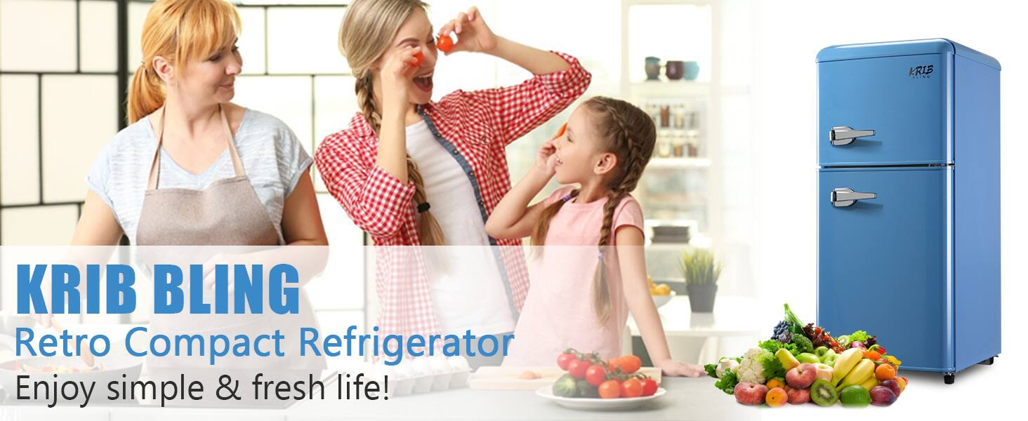 Krib Bling  
Retro Compact Refrigerator  
Enjoy simple & fresh life!