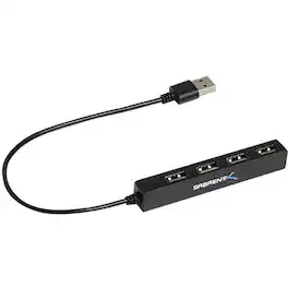 Sabrent - 4-Port USB 2.0 Hub - USB - External - 4 USB Port(s) - 4 USB 2.0 Port(s) - PC, Mac, Linux - Unknown