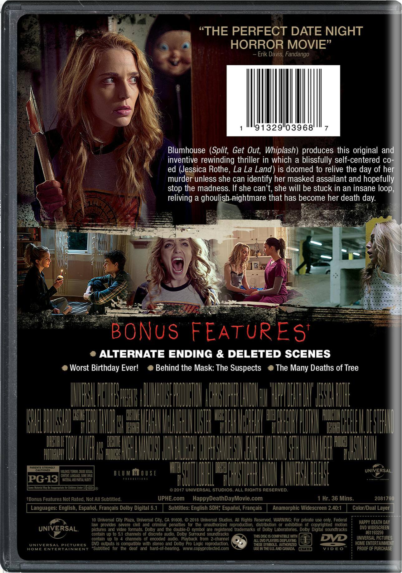 Angle. Happy Death Day [DVD].