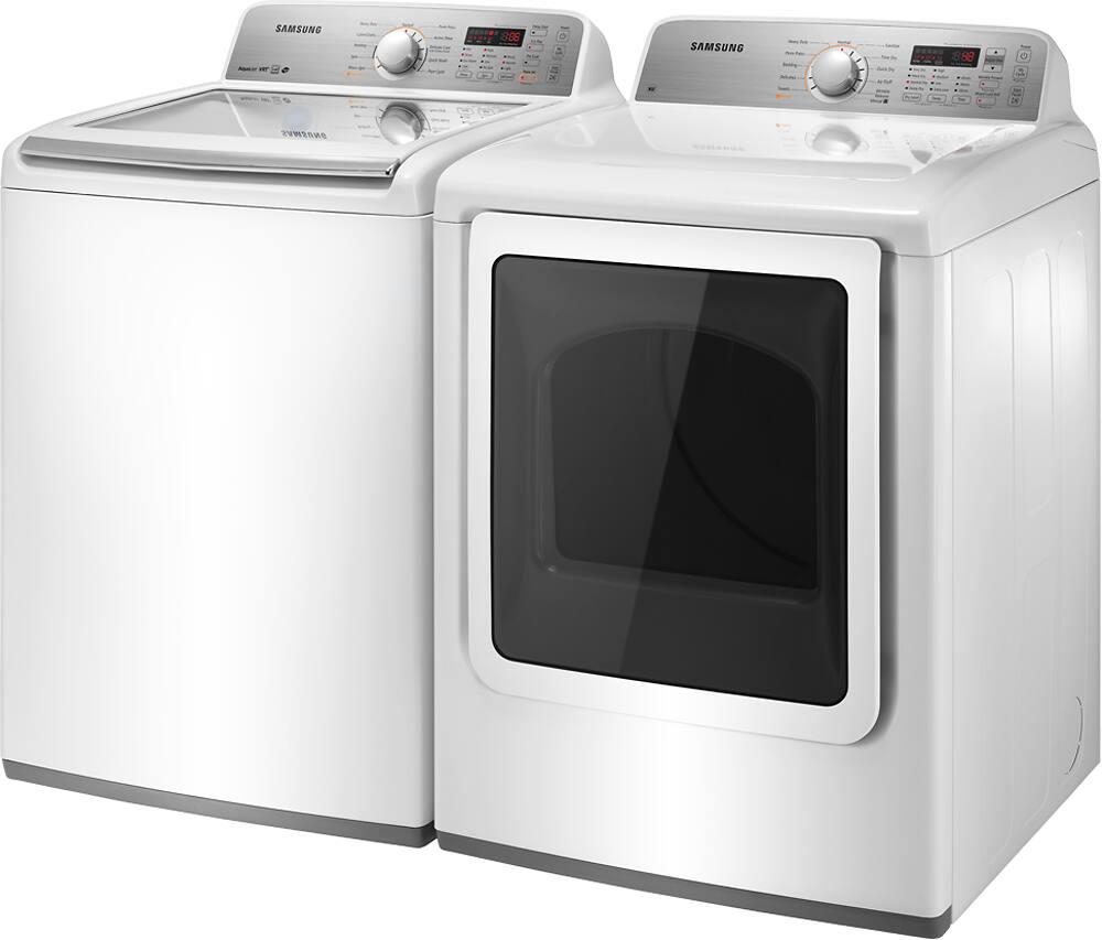 Best Buy Samsung 7.3 Cu. Ft. 11Cycle Electric Dryer White DV456EWHDWR/AA