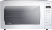 Front Zoom. Panasonic - 2.2 Cu. Ft. Family-Size Microwave - White.
