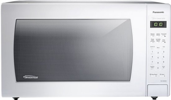 Panasonic - 2.2 Cu. Ft. Family-Size Microwave - White - Front_Zoom