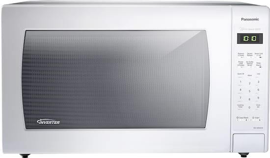 Panasonic - 2.2 Cu. Ft. Family-Size Microwave - White - Front_Zoom