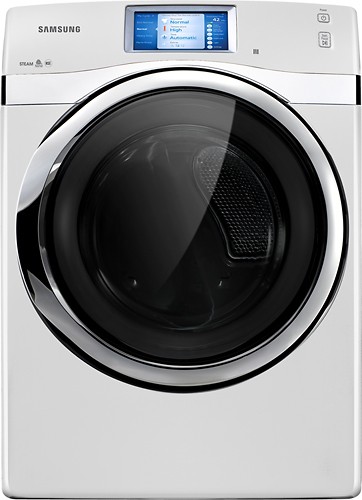  Samsung - 7.5 Cu. Ft. 14-Cycle Steam Electric Dryer - Neat White
