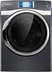 Front Standard. Samsung - 7.5 Cu. Ft. 14-Cycle Steam Electric Dryer - Onyx.