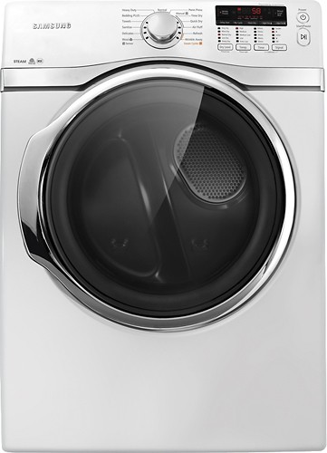  Samsung - 7.4 Cu. Ft. 13-Cycle Ultra-Large Capacity Steam Electric Dryer - Neat White