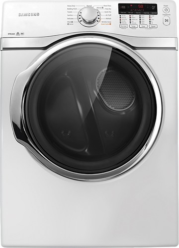  Samsung - 7.4 Cu. Ft. 13-Cycle Ultra-Large Capacity Steam Gas Dryer - Neat White