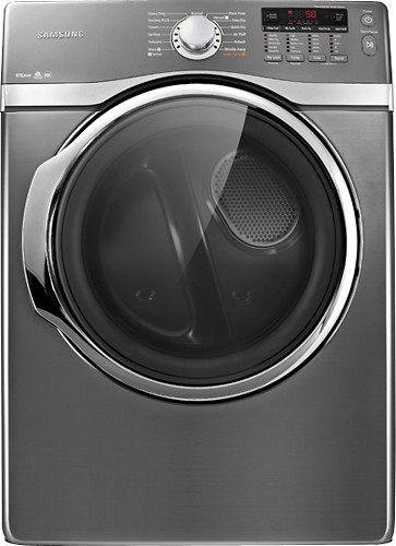  Samsung - 7.4 Cu. Ft. 13-Cycle Steam Electric Dryer - Platinum