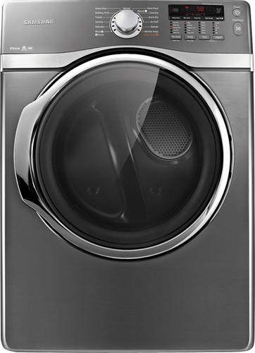  Samsung - 7.4 Cu. Ft. 13-Cycle Steam Gas Dryer - Platinum