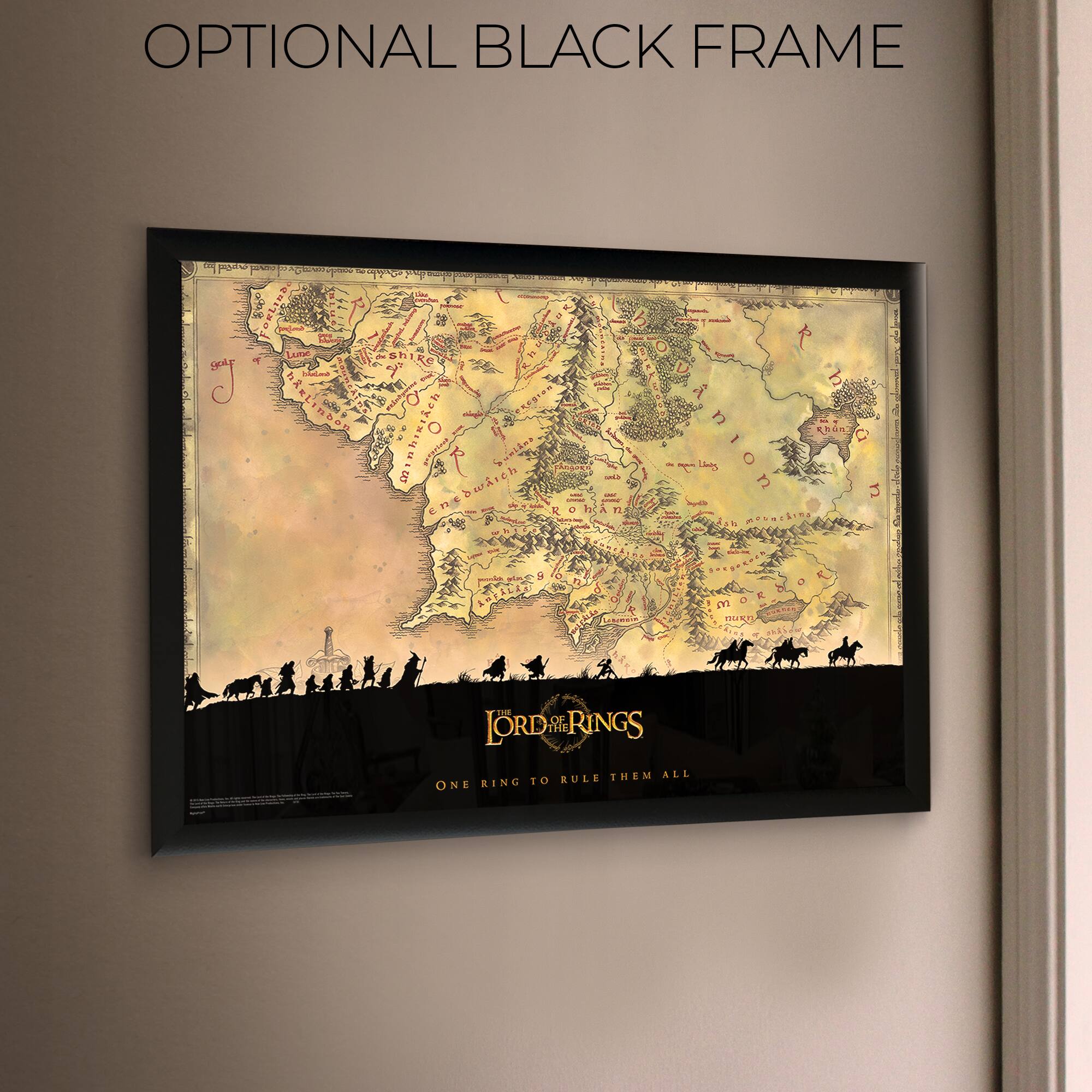 OPTIONAL BLACK FRAME

THE LORD OF THE RINGS

ONE RING TO RULE THEM ALL
