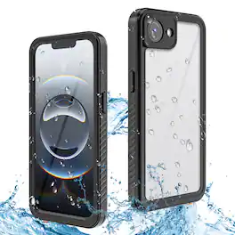 Dteck - Waterproof Full Body Case for Apple iPhone 17e / 16e,Shockproof Heavy Duty Cover with Built-in Screen Protector - Black