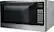 Left. Panasonic - 1.3 Cu. Ft. Mid-Size Microwave - Stainless steel/black/silver.