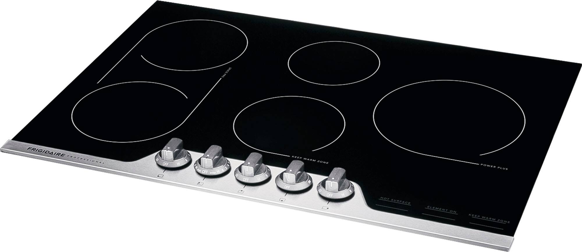 Angle. Frigidaire - Professional 30" Electric Cooktop - Stainless Steel.