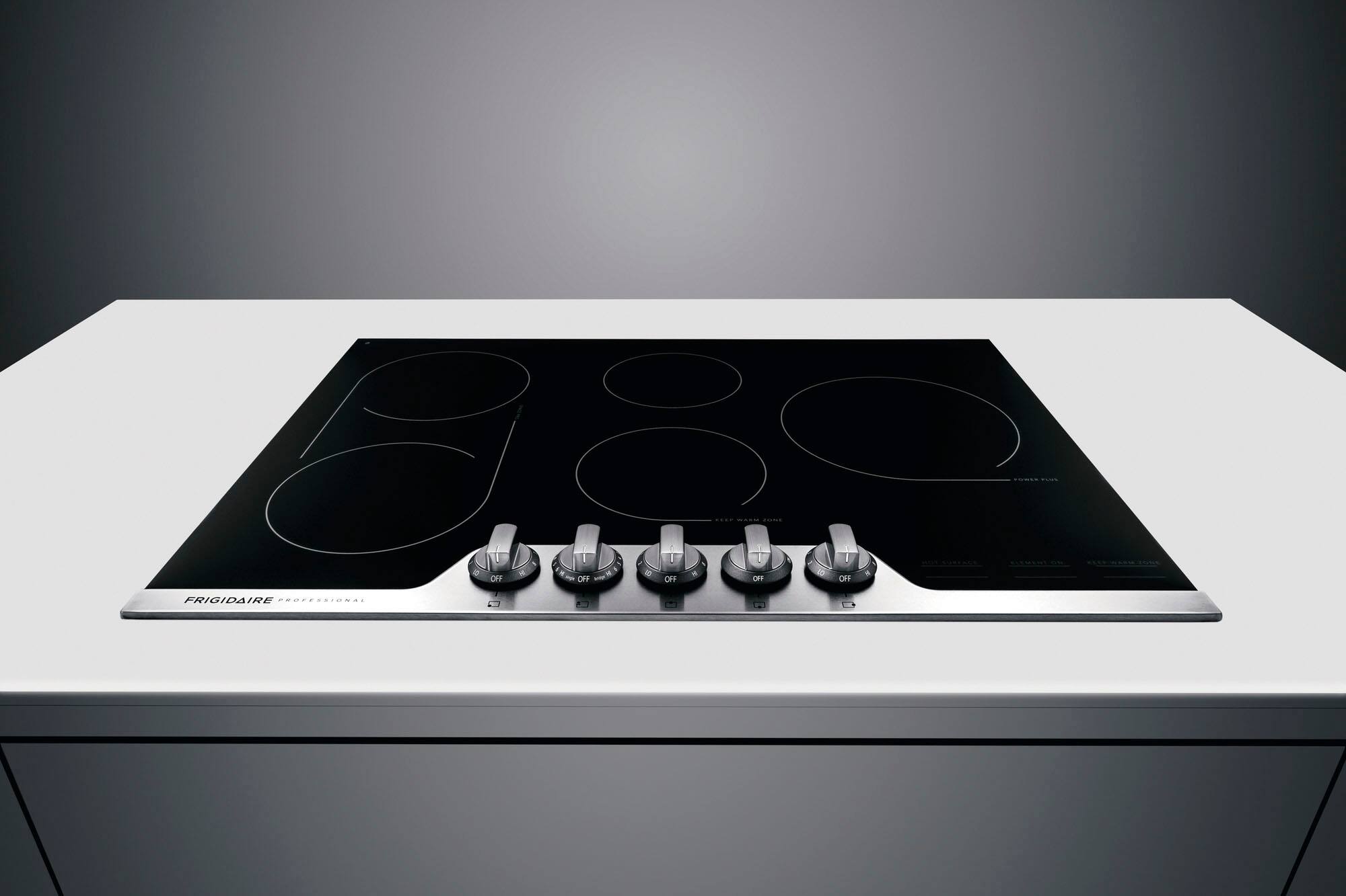 Alt View 12. Frigidaire - Professional 30" Electric Cooktop - Stainless Steel.