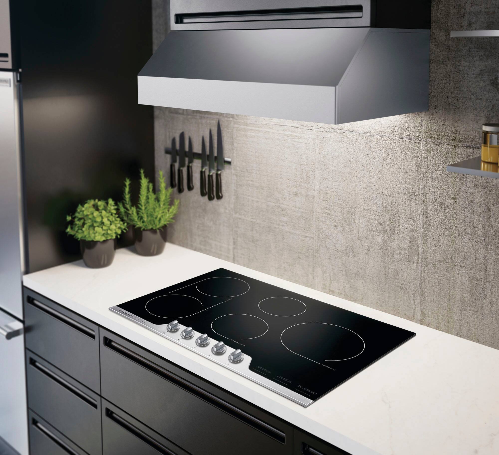 Alt View 17. Frigidaire - Professional 30" Electric Cooktop - Stainless Steel.