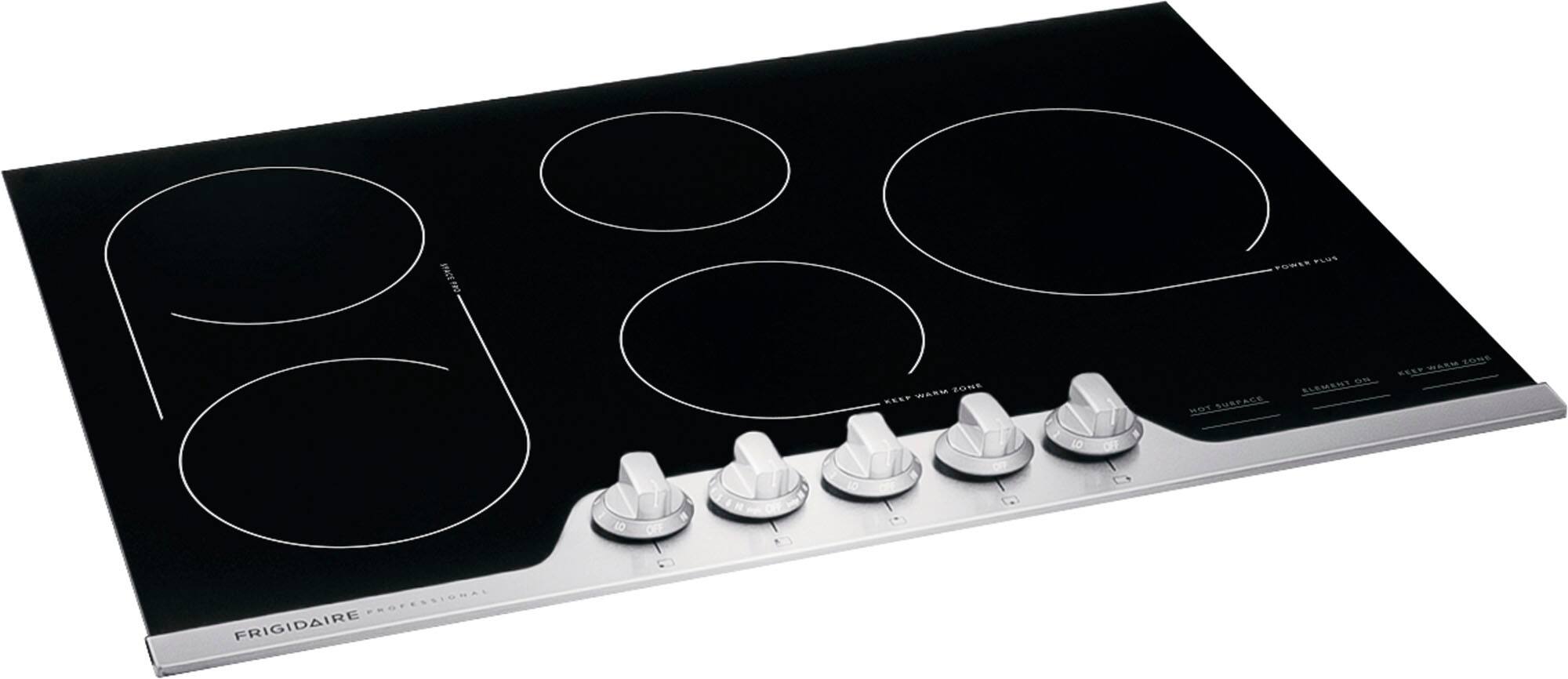 Left. Frigidaire - Professional 30" Electric Cooktop - Stainless Steel.