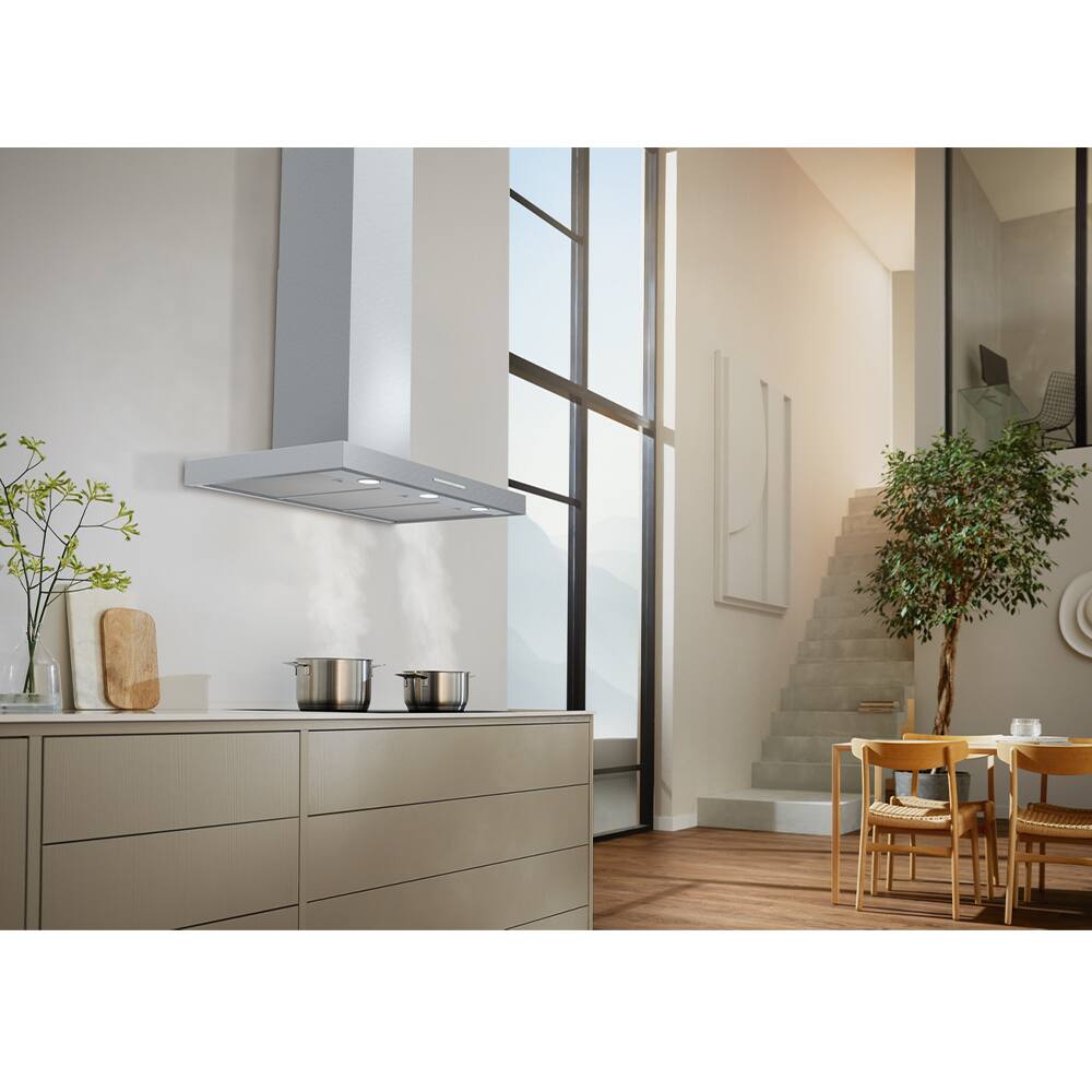 Alt View 2. Miele - DAP 1927 36" Wall Hood - Stainless.