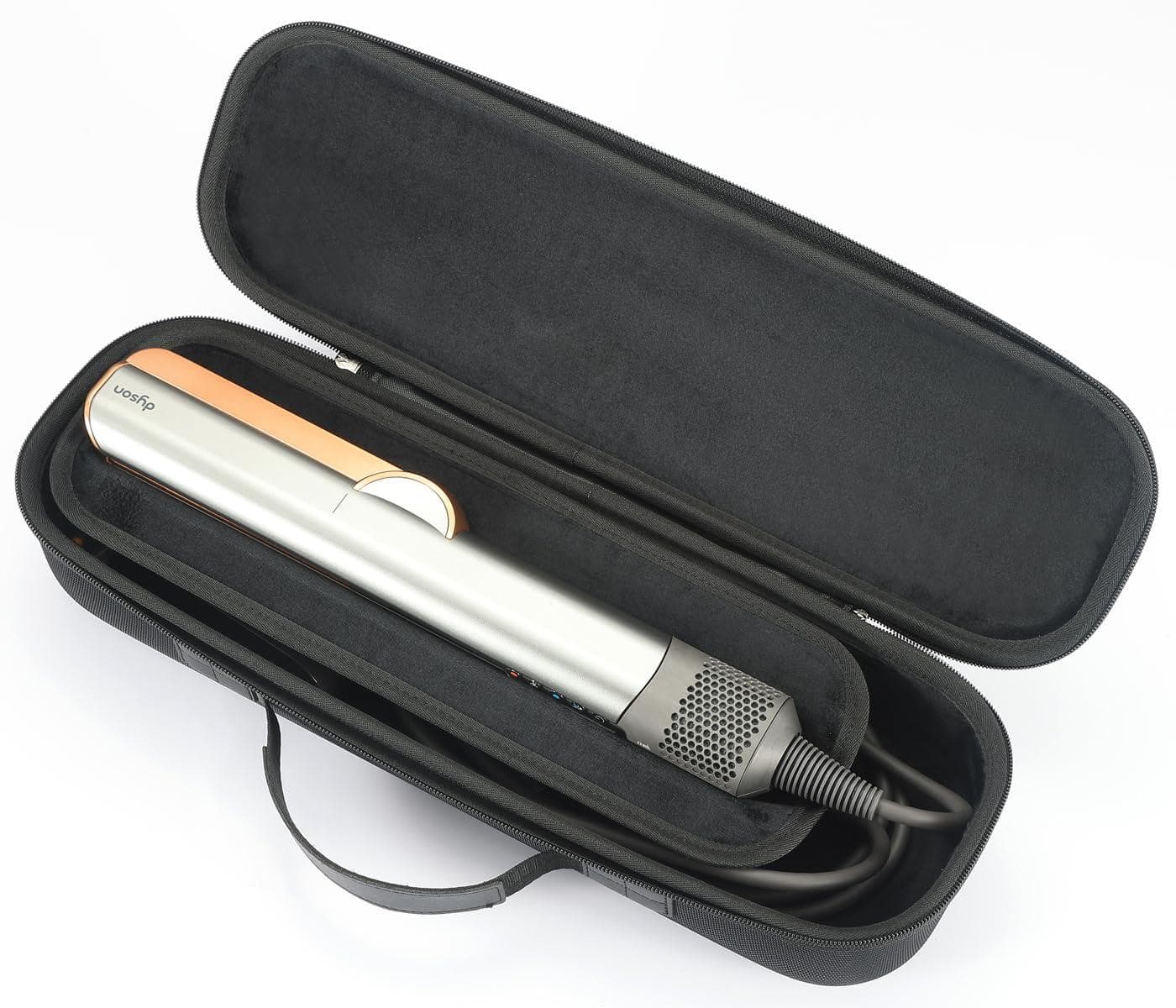 Dazzling Pops - Hard Storage Case Compatible With Airstrait Straightener Travel Carrying Bag case Only Lining - Black(Black Lining)