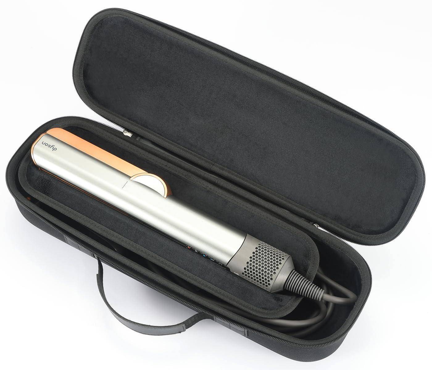 Front. Dazzling Pops - Hard Storage Case Compatible With Airstrait Straightener Travel Carrying Bag case Only Lining - Black(Black Lining).
