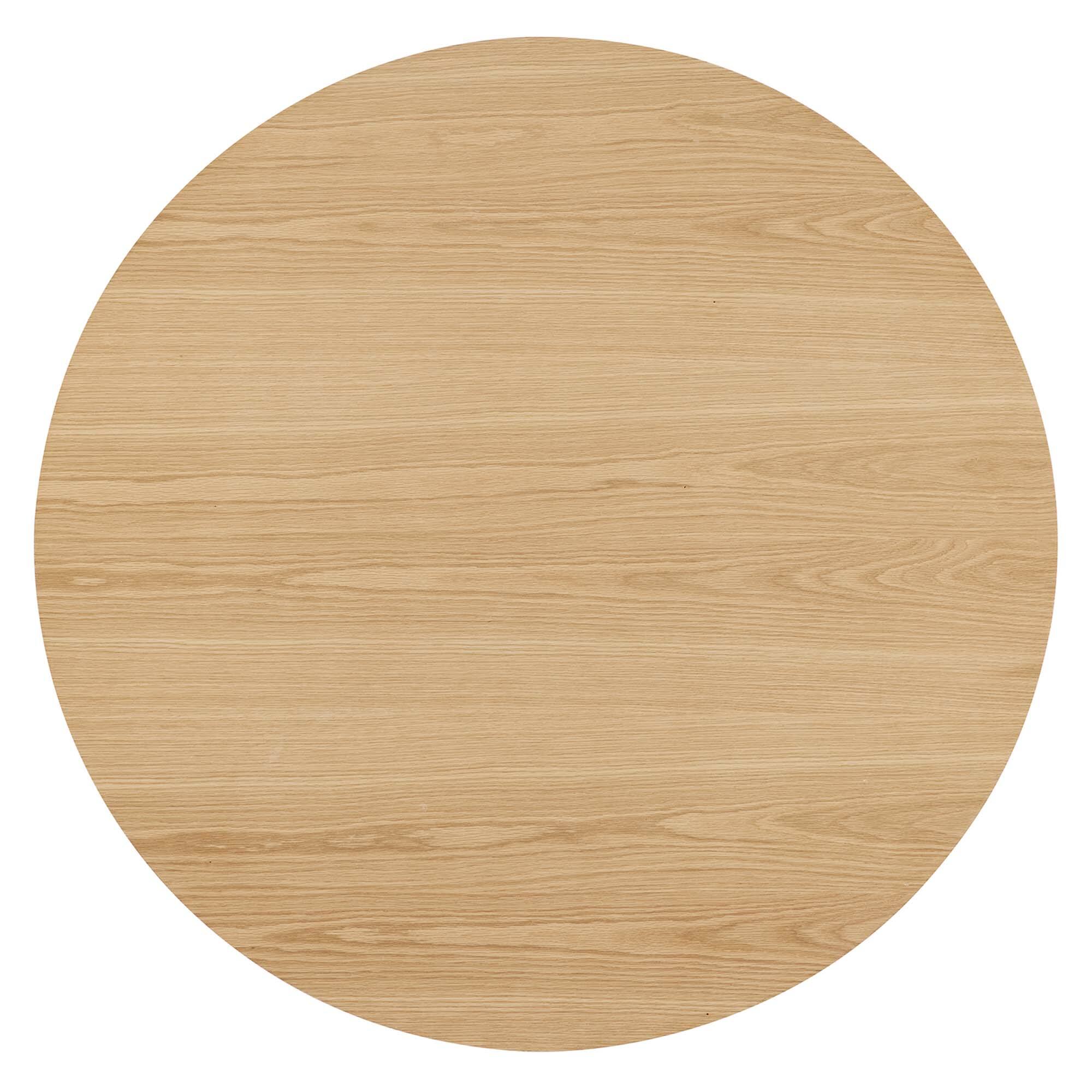 Back. Modway - Senja 47" Round Dining Table - Brown.
