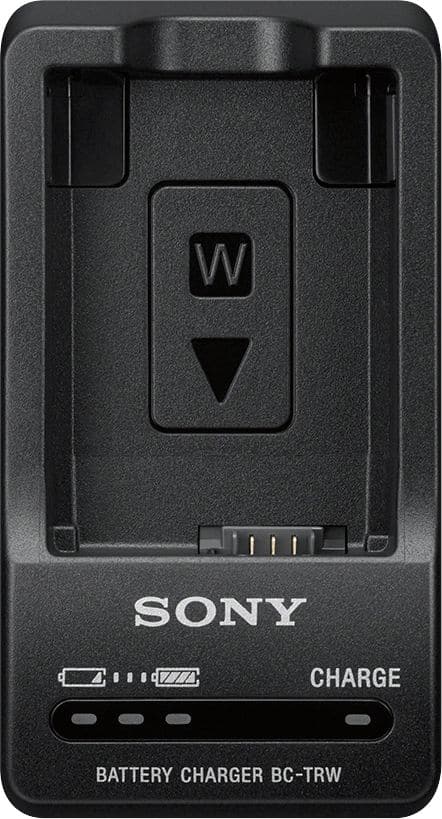 Sony - BCTRW W-Series Battery Charger for NP-FW50 - Black - Front_Zoom