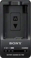 Front. Sony - W Series Battery Charger - Black.