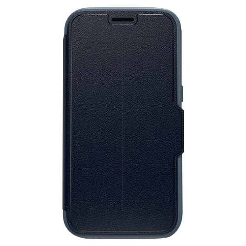 Front. OtterBox - Strada Folio Case for Samsung Galaxy S7 - Night Cannon Blue.