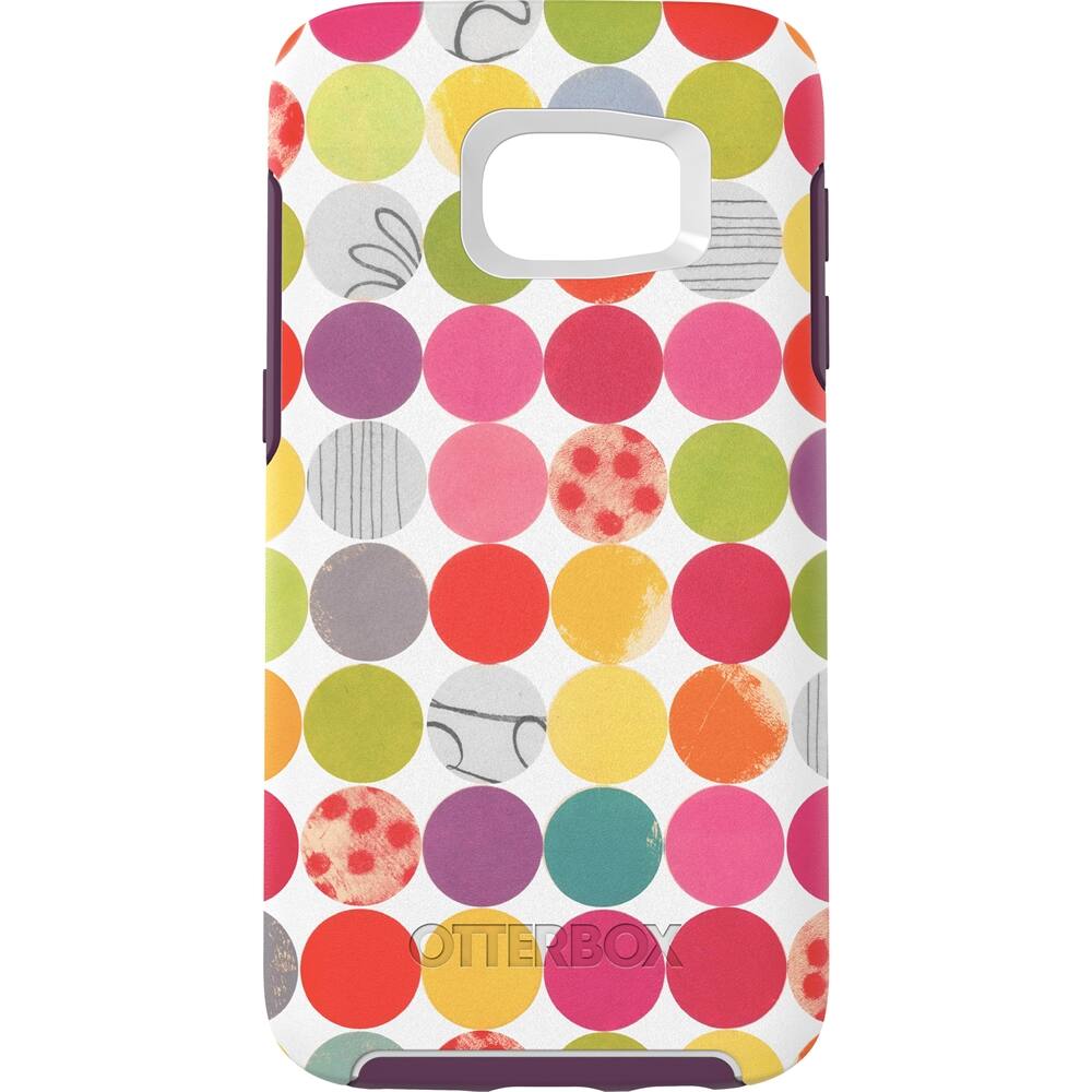 Front. OtterBox - Symmetry Series Graphics Case for Samsung Galaxy S7 Cell Phones - Gumballs.