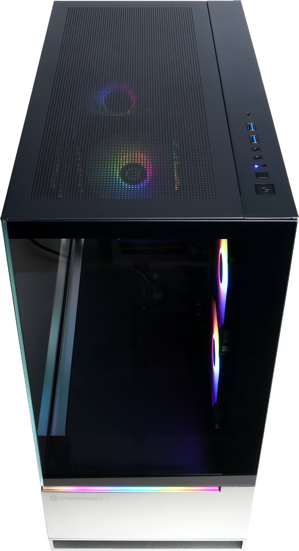 Alt View 11. CyberPowerPC - Gaming Desktop - AMD Ryzen 5 8400F - NVIDIA GeForce RTX 5050 8GB - 16GB DDR5 - 1TB PCIe 4.0 SSD - Black.