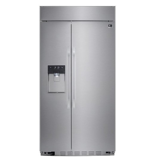 LG – STUDIO Series 25.6 Cu. Ft. Side-by-Side Refrigerator – Stainless steel