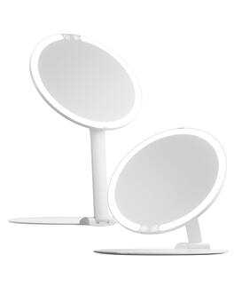 fancii - Abigail LED Travel Mirror - White