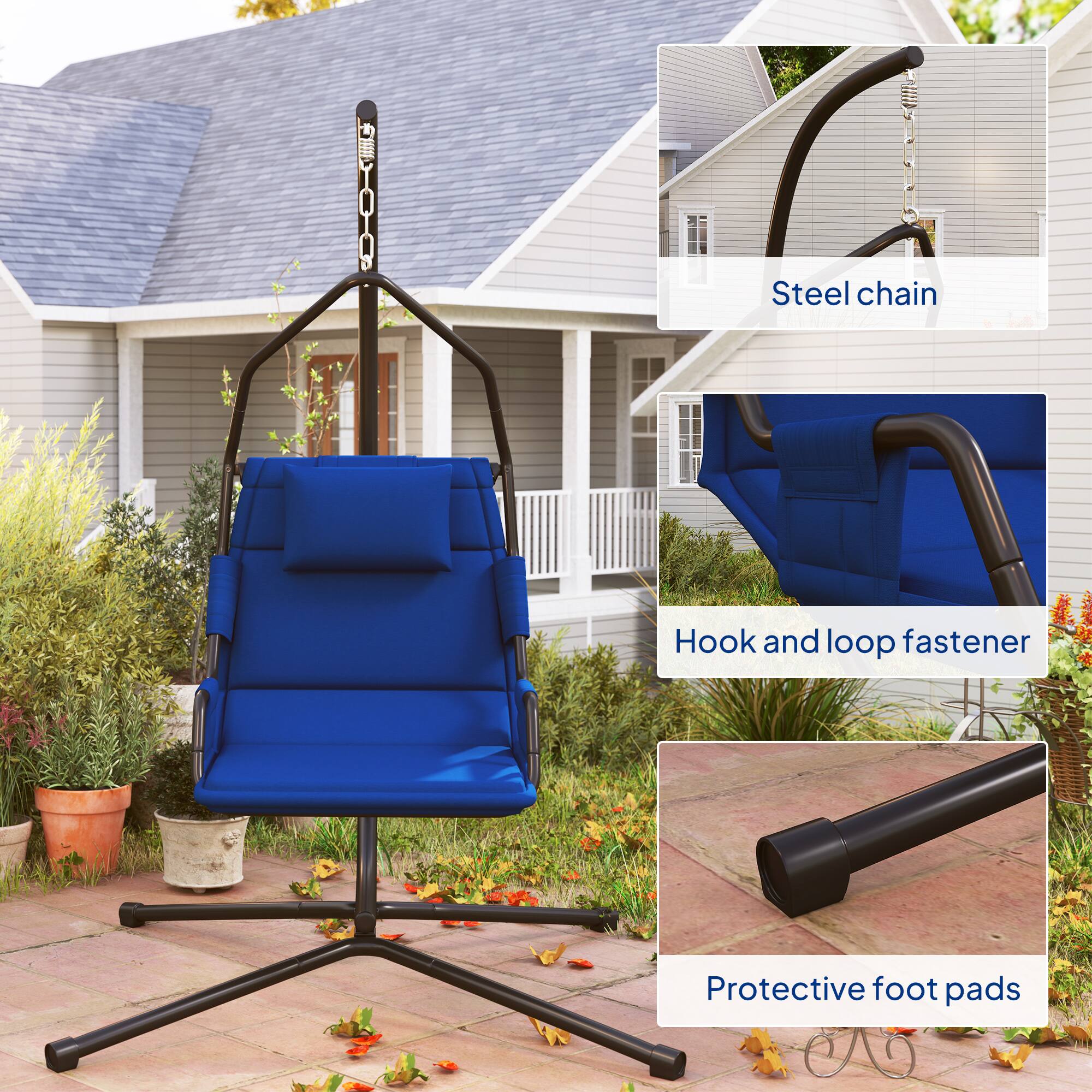 Steel chain, Hook and loop fastener, Protective foot pads