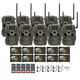 Stealth Cam - 36MP Fusion Max Cellular Trail Camera with 80 Feet Detection Range with Card Viewer Camera Holder