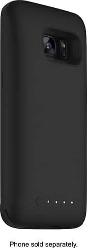 mophie - Juice Pack External Battery Case for Samsung Galaxy S7 - Black - Angle