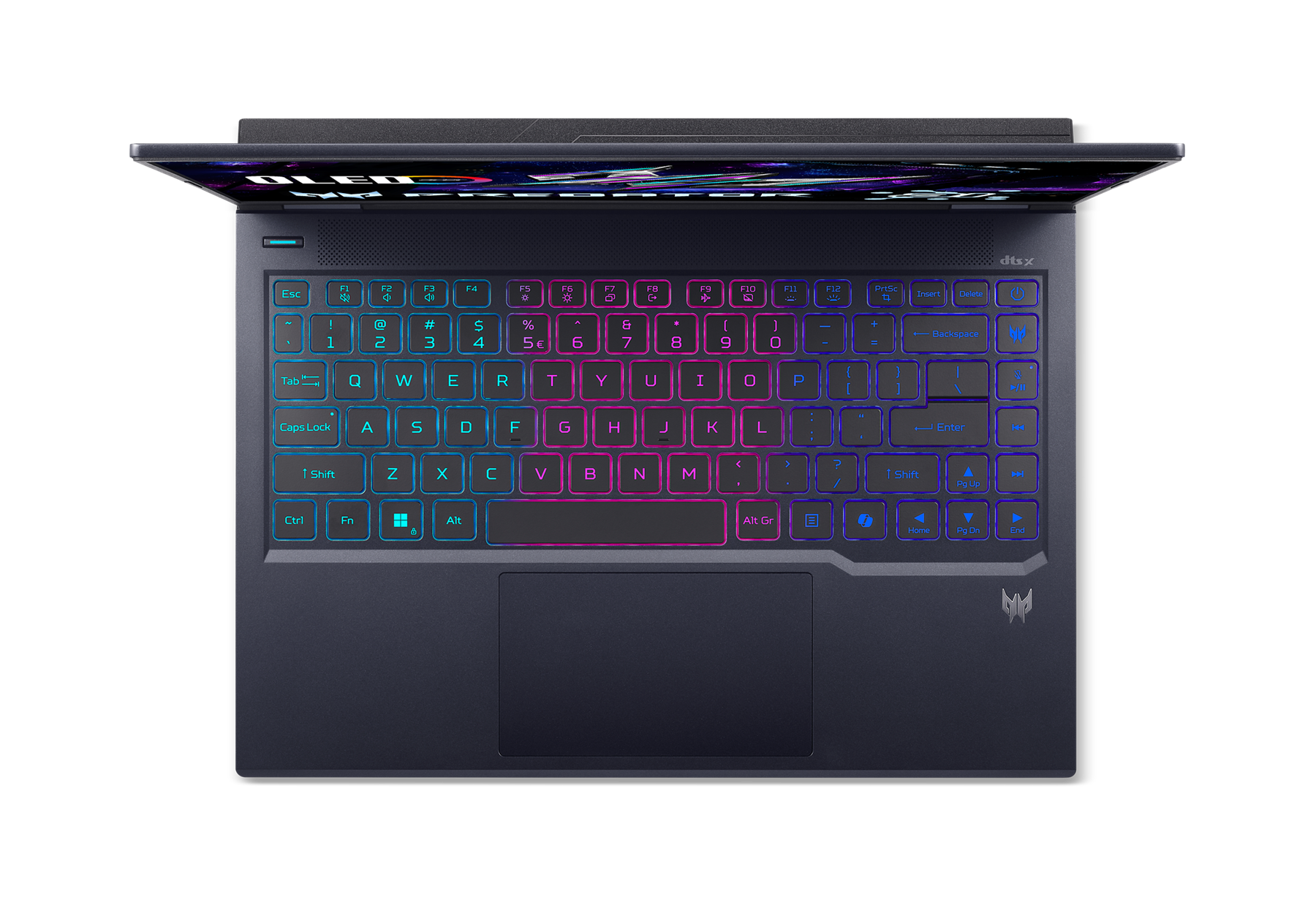 Sure, here is the corrected and grouped text from the image:

- OLER
- dtsx
- F1 F2 F3 F4 F5 F6 F7 F8 F9 F10 F11 F12
- Esc 1 ! 2 @ 3 # 4 $ 5 % 6 ^ 7 & 8 * 9 ( 0 ) - = Backspace
- Tab Q W E R T Y U I O P [ ] \ Enter
- Caps Lock A S D F G H J K L ; ' Backspace
- Shift Z X C V B N M , . / Shift
- Ctrl Fn Windows Alt Spacebar Alt Gr
- PrtSc Insert Delete Home Pg Up Pg Dn End
- dtsx