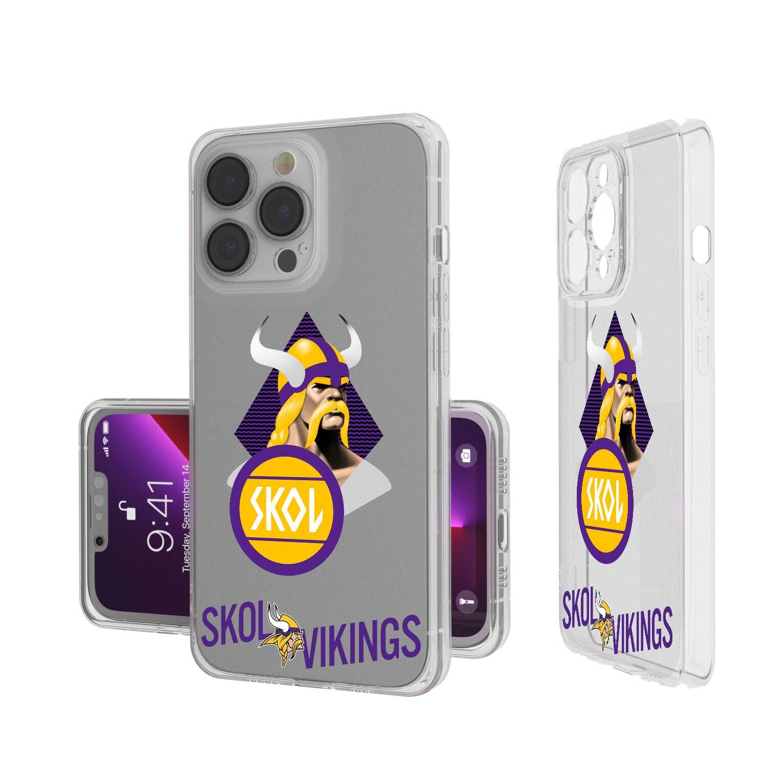 Keyscaper - NFL - Minnesota Vikings iPhone Clear Case - 16e - Multicolor price history on PriceWatchPro