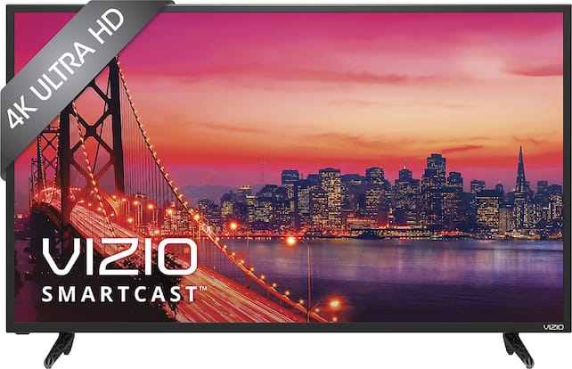VIZIO - 43" Class (42.5" Diag.) - LED - 2160p - with Chromecast Built-in - 4K Ultra HD Home Theater Display - Black - Front Zoom