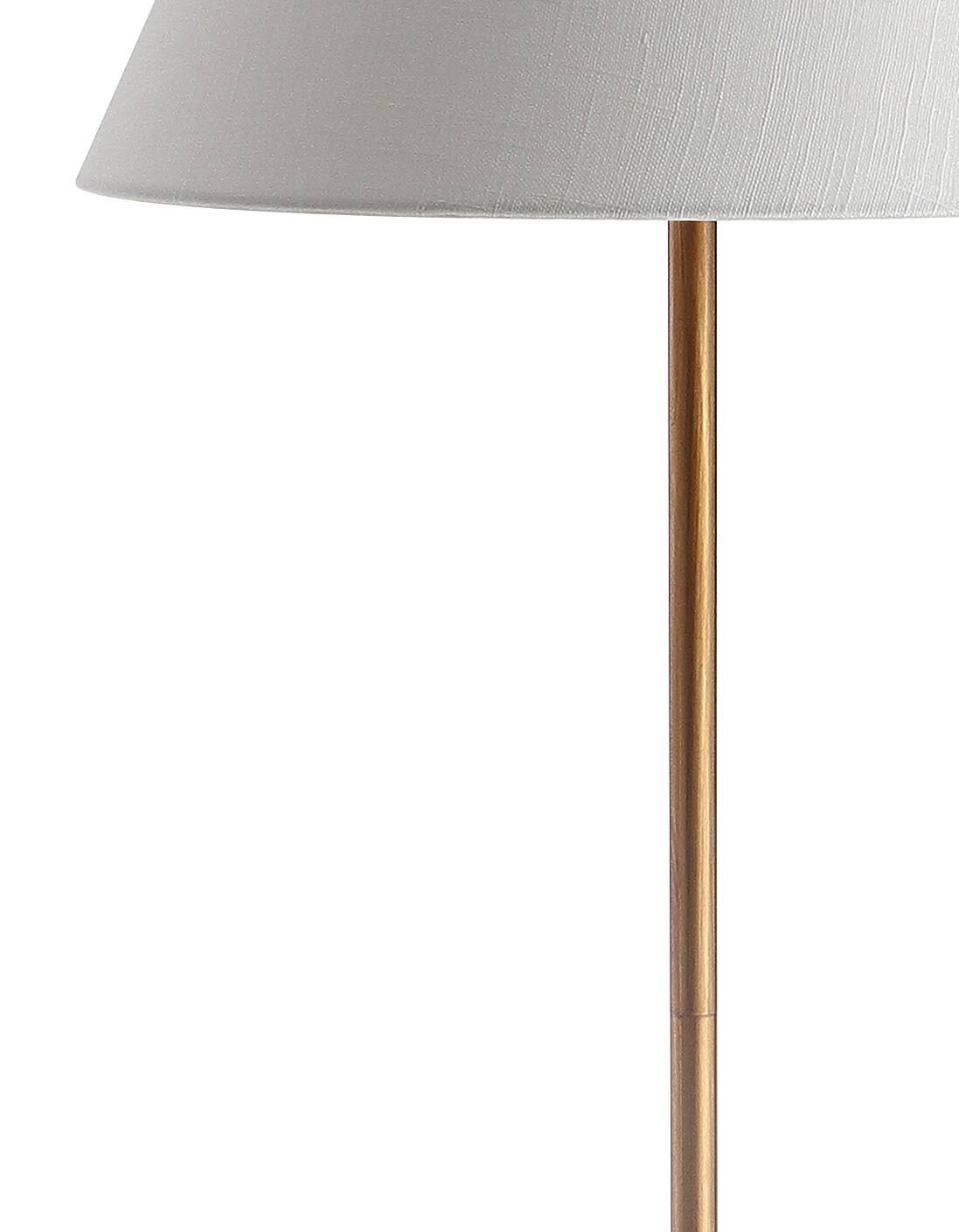Alt View 4. Jonathan Y - Miami 63.5" Minimalist Resin/Metal LED Floor Lamp, Gold/White - Gold/White.
