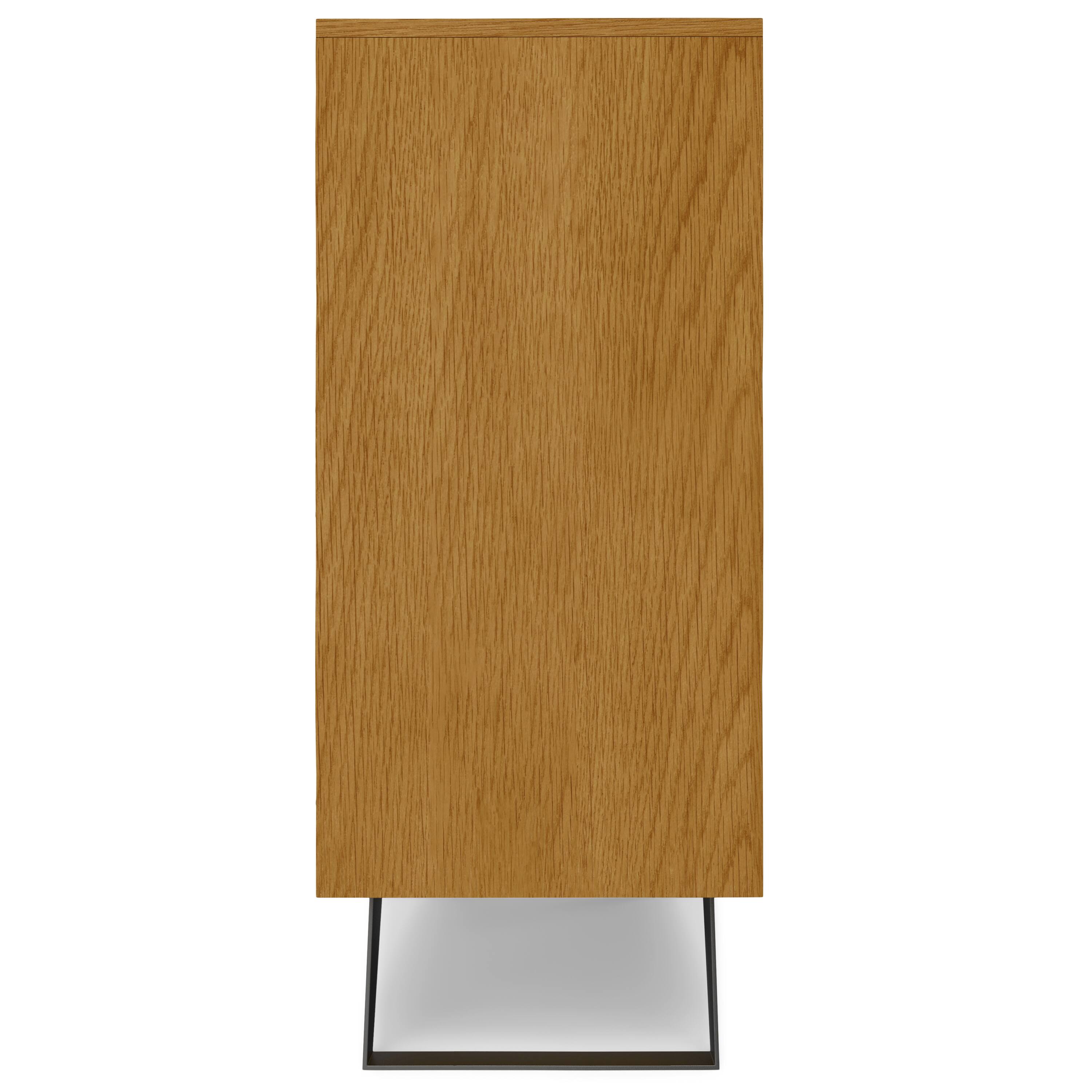 Alt View 2. Simpli Home - Lowry 39 inch Oak Storage Cabinet (Set of 2) - Oak Veneer.