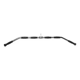 Power Systems - Revolving Lat Pulldown Bar – 48" Chrome Cable Machine Lat Bar Attachment - Black