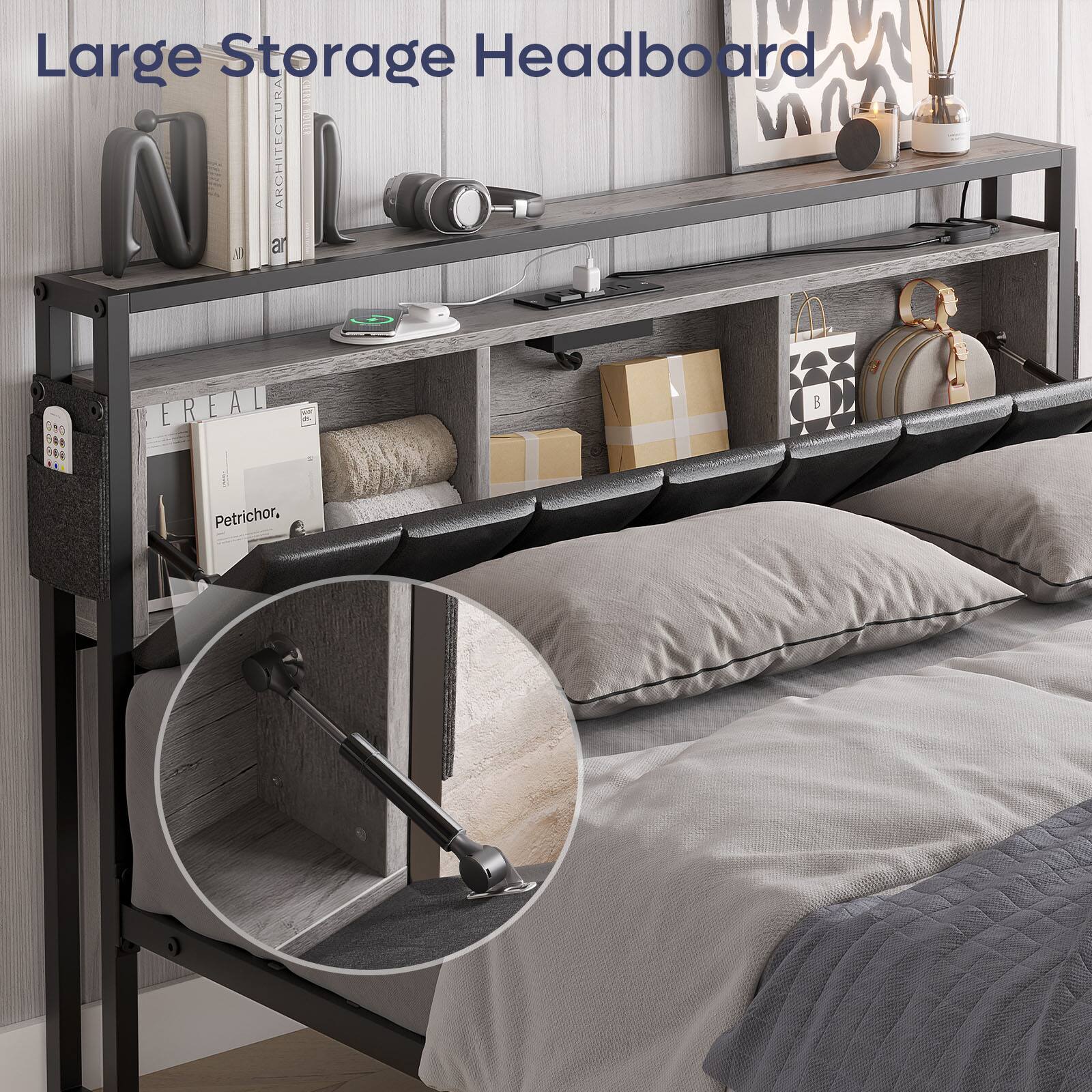 Large Storage Headboard  
CHERRY an ARCHITECTURA AS EREAL B  
Petrichor