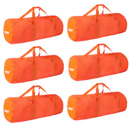 GSE Games & Sports Expert - Large Mesh Sports Equipment Duffel Bag, Scuba Bag with Zipper for Diving Equipment,Gym Gear(,6 Pack) - Orange