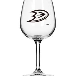 Logo Brands - Anaheim Ducks Logo 12oz. Stemmed Wine Glass - Multicolor